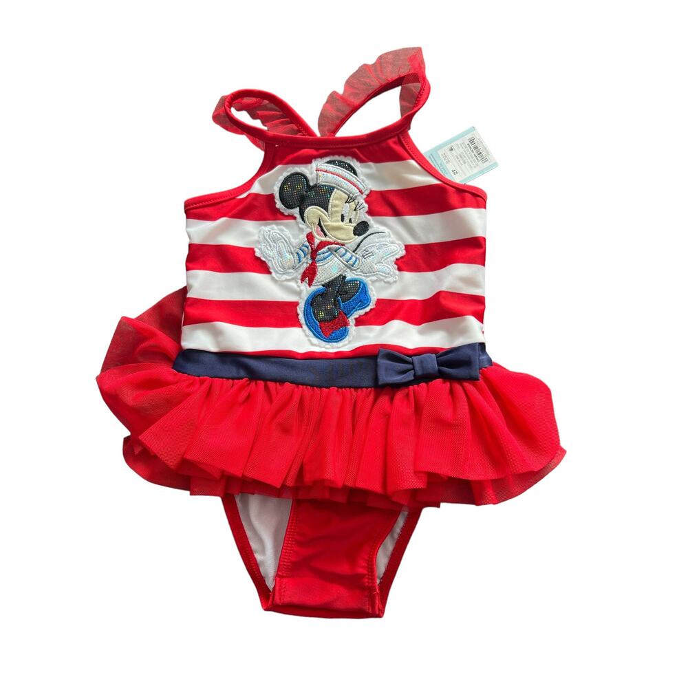 New Custom Appliqué Disney Minnie Swimsuit